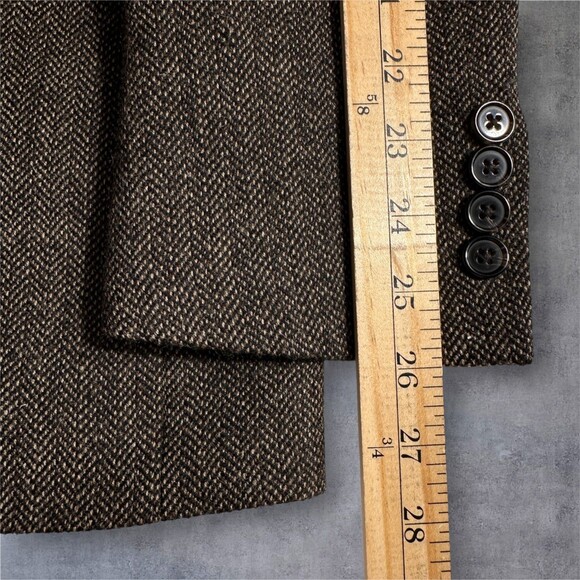 RALPH LAUREN Mens Blazer 42L Sport Coat 2-Button Jacket Brown 100% Wool Suits - Picture 9 of 13